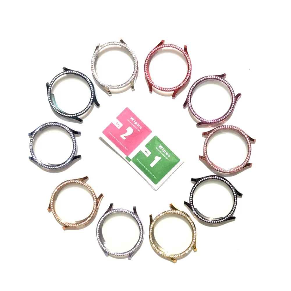 Colorful Watch Screen Protector Case with Rhinestones Set Of 10 Samsung 6 44mm - Picture 2 of 5